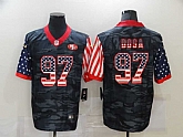 Nike 49ers 97 Nick Bosa Black Camo USA Flag Limited Jersey Dzhi,baseball caps,new era cap wholesale,wholesale hats